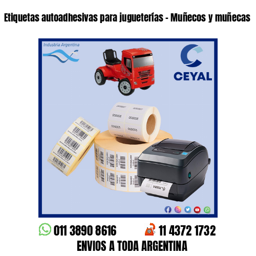 Etiquetas autoadhesivas para jugueterías – Muñecos y muñecas