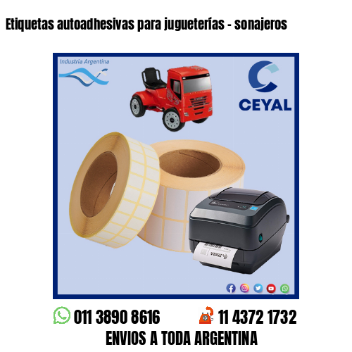 Etiquetas autoadhesivas para jugueterías – sonajeros