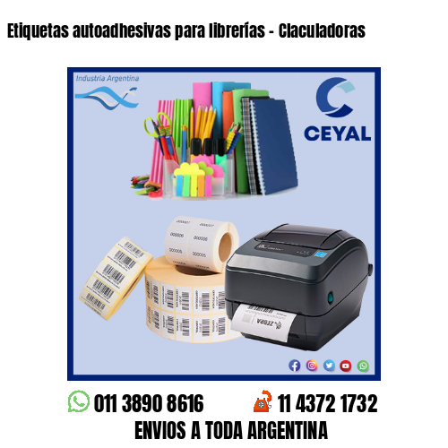 Etiquetas autoadhesivas para librerías – Claculadoras