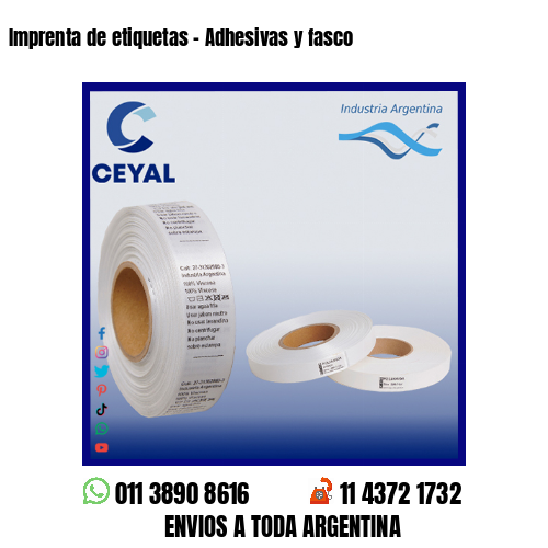 Imprenta de etiquetas – Adhesivas y fasco