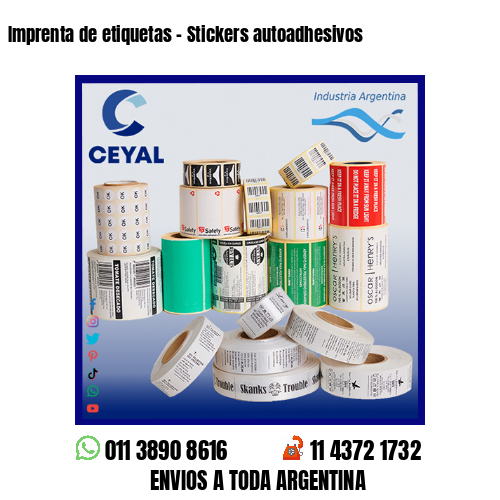 Imprenta de etiquetas – Stickers autoadhesivos