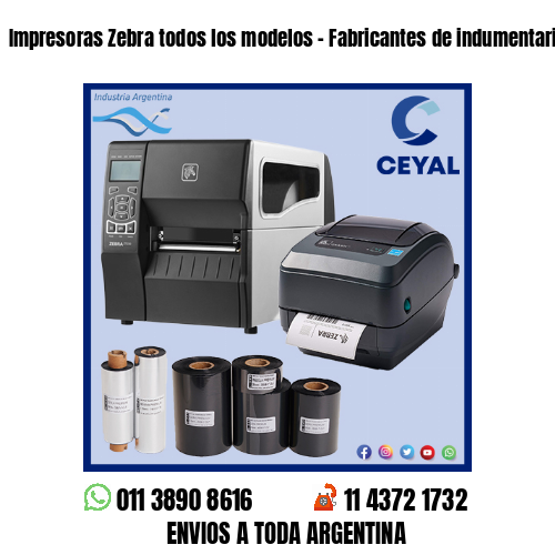 Impresoras Zebra todos los modelos – Fabricantes de indumentaria
