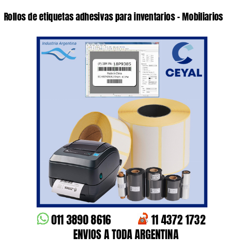 Rollos de etiquetas adhesivas para inventarios – Mobiliarios