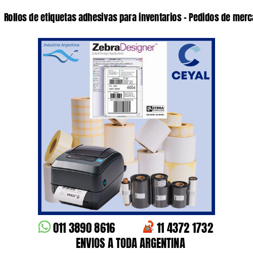 Rollos de etiquetas adhesivas para inventarios – Pedidos de mercadería