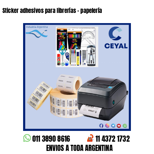 Sticker adhesivos para librerías – papelería