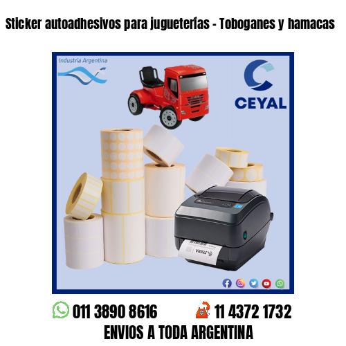 Sticker autoadhesivos para jugueterías – Toboganes y hamacas