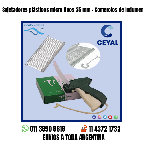 Sujetadores plásticos micro finos 25 mm – Comercios de indumentaria