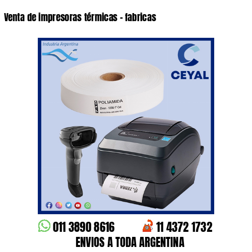 Venta de impresoras térmicas – fabricas