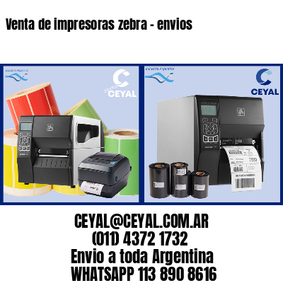Venta de impresoras zebra – envios