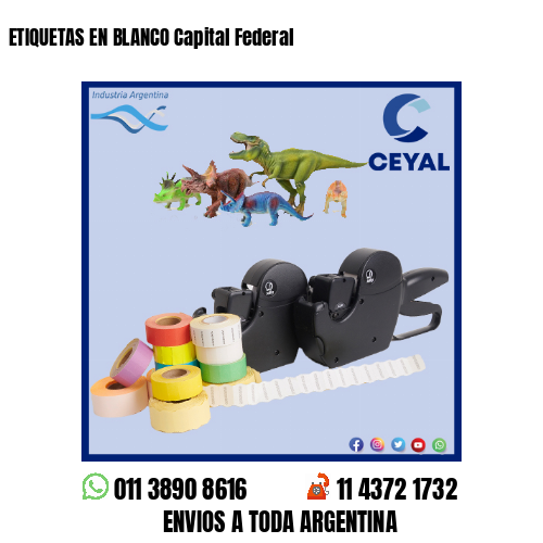 ETIQUETAS EN BLANCO Capital Federal
