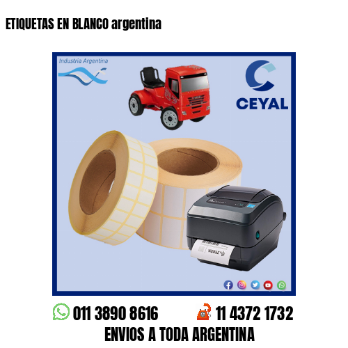 ETIQUETAS EN BLANCO argentina