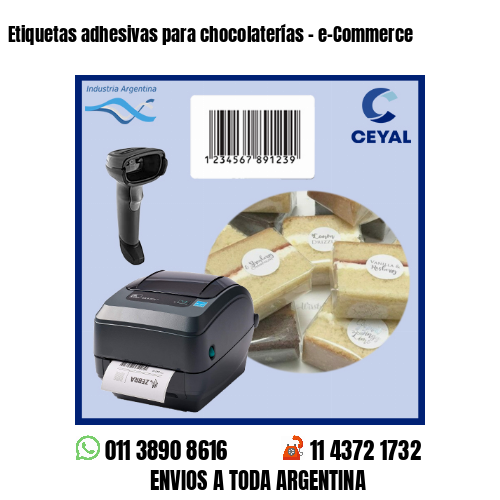 Etiquetas adhesivas para chocolaterías - e-Commerce