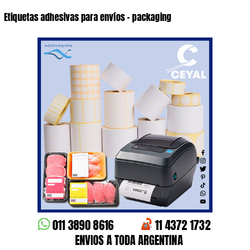 Etiquetas adhesivas para envíos – packaging