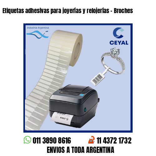 Etiquetas adhesivas para joyerías y relojerías – Broches