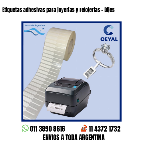 Etiquetas adhesivas para joyerías y relojerías – Dijes