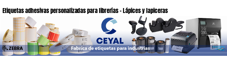 Etiquetas adhesivas personalizadas para librerías - Lápices y lapiceras