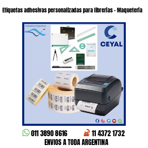 Etiquetas adhesivas personalizadas para librerías – Maquetería