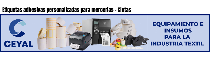 Etiquetas adhesivas personalizadas para mercerías - Cintas