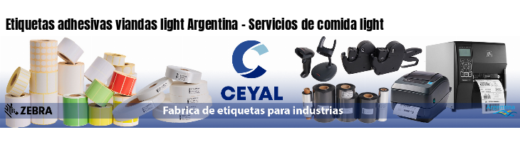 Etiquetas adhesivas viandas light Argentina - Servicios de comida light
