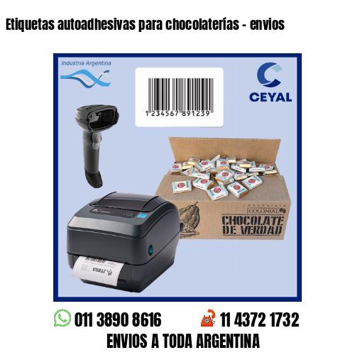 Etiquetas autoadhesivas para chocolaterías – envios