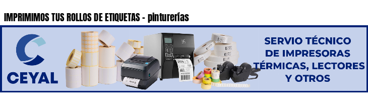 IMPRIMIMOS TUS ROLLOS DE ETIQUETAS - pinturerías