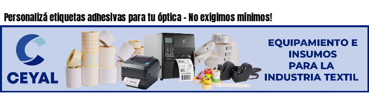 Personalizá etiquetas adhesivas para tu óptica - No exigimos mínimos!