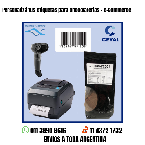 Personalizá tus etiquetas para chocolaterías – e-Commerce