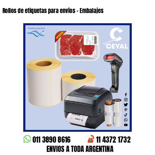 Rollos de etiquetas para envíos – Embalajes