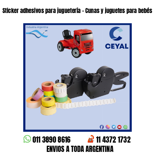 Sticker adhesivos para juguetería – Cunas y juguetes para bebés