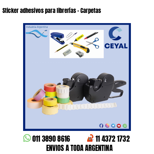 Sticker adhesivos para librerías – Carpetas