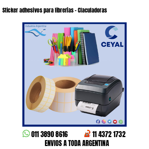 Sticker adhesivos para librerías – Claculadoras