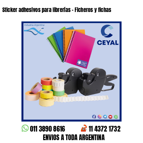 Sticker adhesivos para librerías – Ficheros y fichas