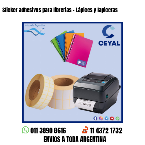 Sticker adhesivos para librerías – Lápices y lapiceras