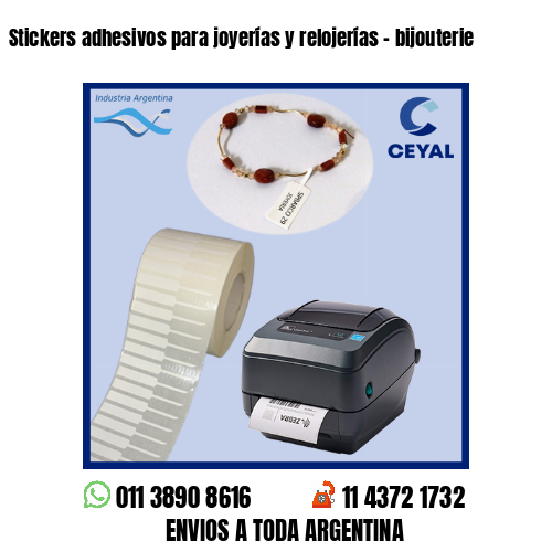 Stickers adhesivos para joyerías y relojerías – bijouterie