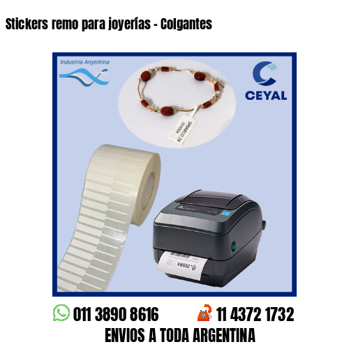 Stickers remo para joyerías – Colgantes