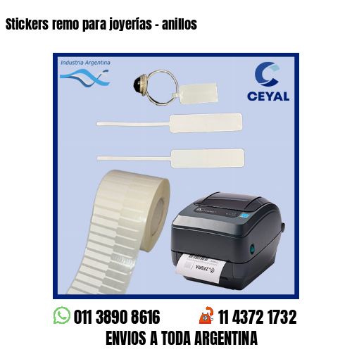 Stickers remo para joyerías – anillos