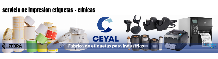 servicio de impresion etiquetas - clinicas