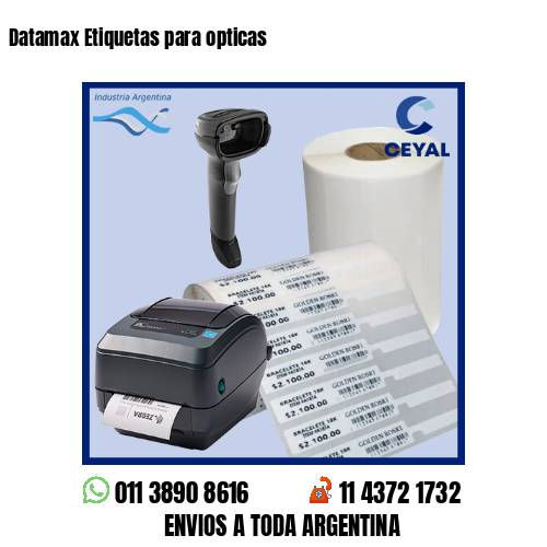 Datamax Etiquetas para opticas
