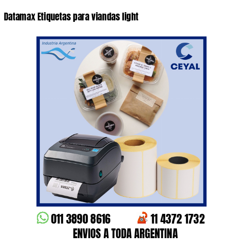Datamax Etiquetas para viandas light