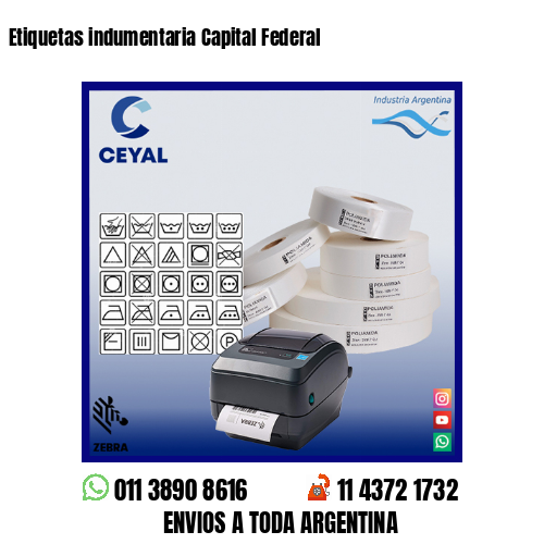 Etiquetas indumentaria Capital Federal