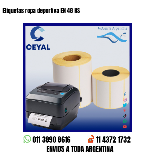 Etiquetas ropa deportiva EN 48 HS