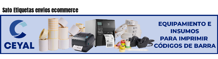 Sato Etiquetas envios ecommerce