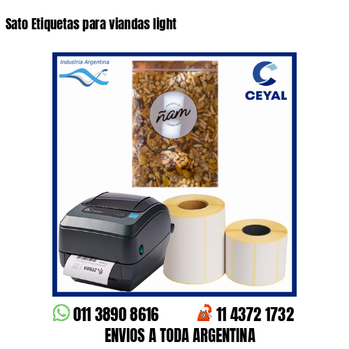 Sato Etiquetas para viandas light