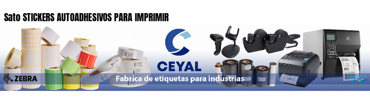 Sato STICKERS AUTOADHESIVOS PARA IMPRIMIR
