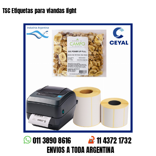 TSC Etiquetas para viandas light