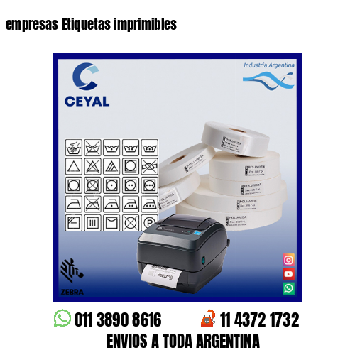 empresas Etiquetas imprimibles