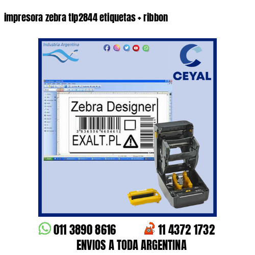impresora zebra tlp2844 etiquetas   ribbon