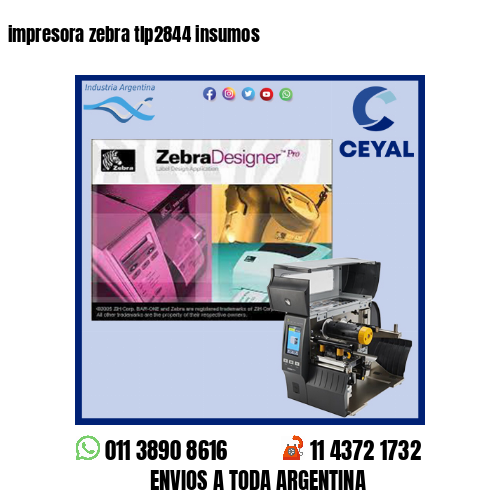 impresora zebra tlp2844 insumos