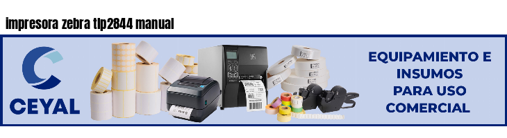 impresora zebra tlp2844 manual
