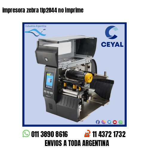 impresora zebra tlp2844 no imprime